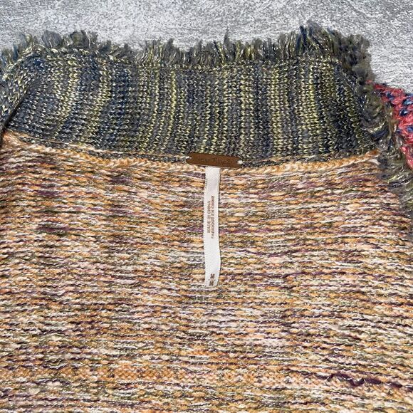 Free People Sz M Desert Drifter  Duster Cardigan Wool Gypsy Boho Southwestern - Picture 11 of 14